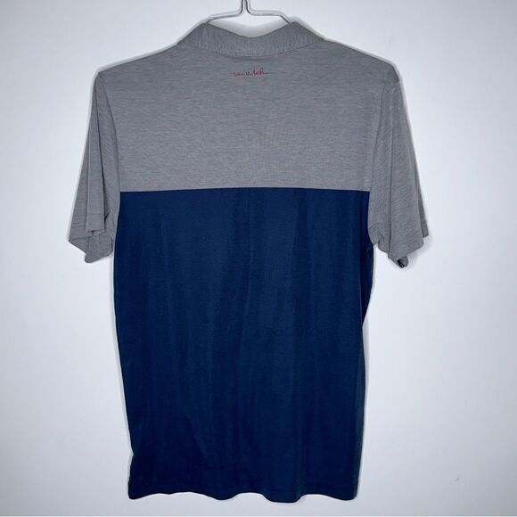 Travis Mathew‎ Medium Navy-Gray-Red Short Sleeve Polo - Picture 5 of 6